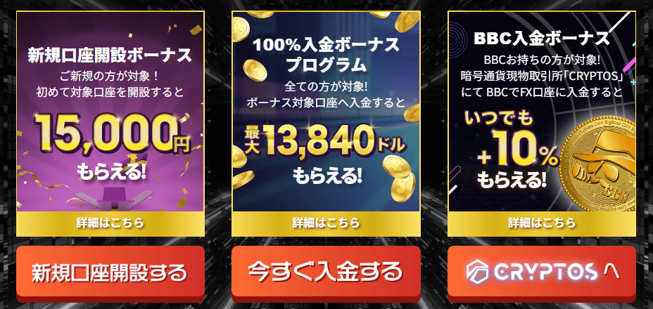 BigBossのボーナスキャンペーン